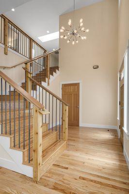 Flooring, custom railings and stairways