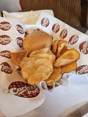 Hamburger Chips. Excellent