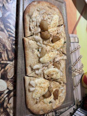 Seafood flatbread
