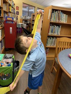 working on that body awareness!! we go to schools as well as the center