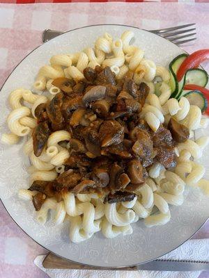 Mushroom stew with noodles