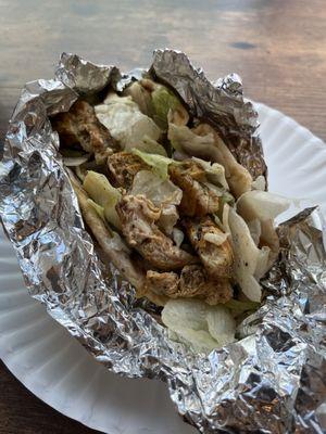 Chicken shawarma wrap