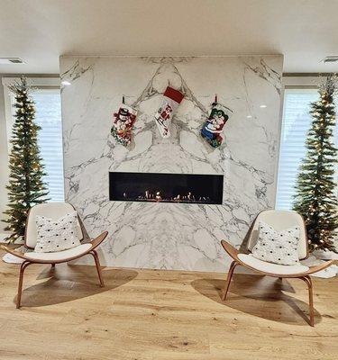 Fireplace at Christmas