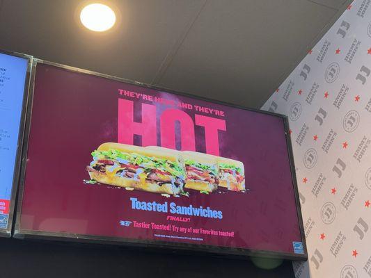 New toasted sandwiches