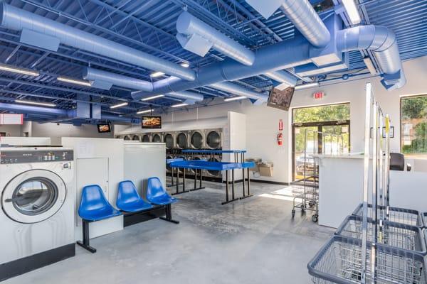 Check out our TV or WiFi while you wash and dry.