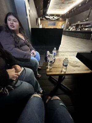 Empty, we were already inside