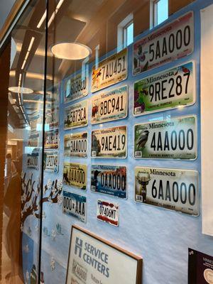 Specialty license plate options.