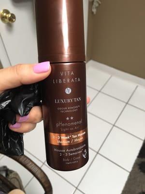 Awesome sunless tanning :)