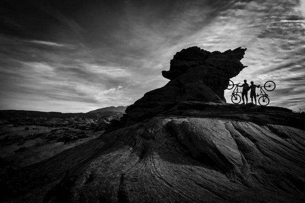 A breathtaking view from the iconic Slickrock Trail in Moab, Utah