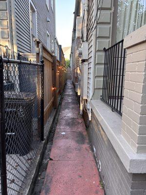 Rustic alley to your accommodations