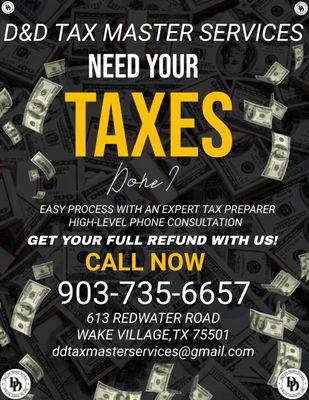 D&D Tax Master Services