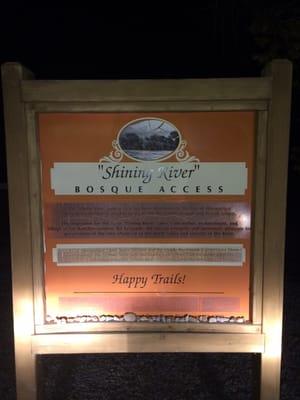 Paseo Del Bosque - Shining River Access Point