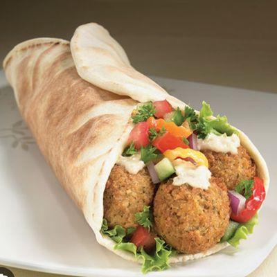 Falafel sandwich (vegan)