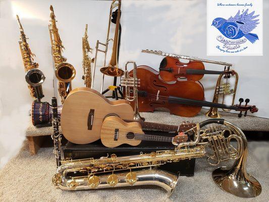 We carry a wide selection of excellent instruments for nearly every musician!