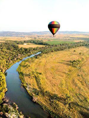 A beautiful autumn morning flight.