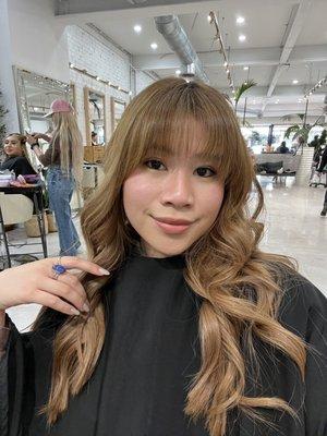 after cut and styling