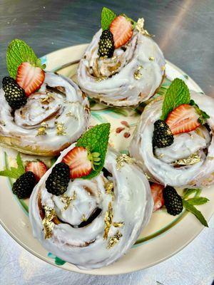 Jumbo Cinnamon Rolls made fresh by our pastry chef