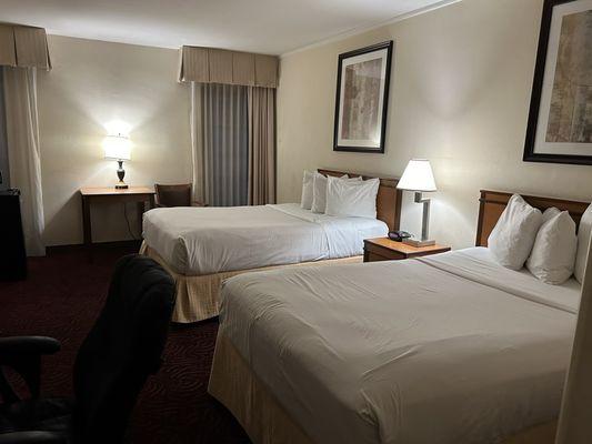 Double beds in Room 221