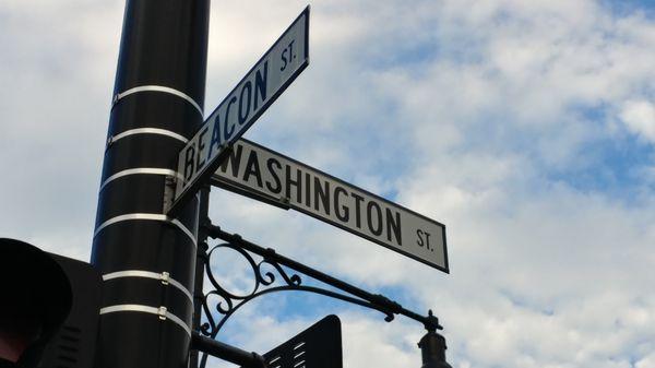 Washington Square MBTA Station at Beacon Street
