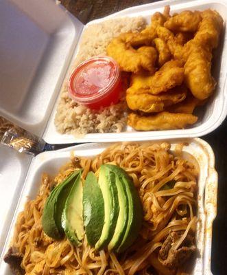 Noe special and sweet sour chicken