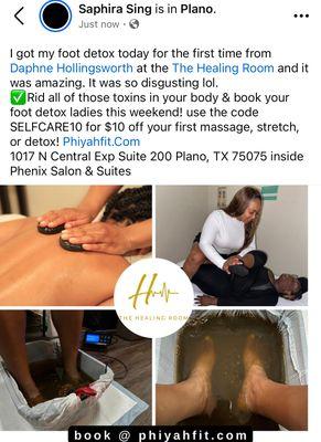 Foot detox is amazing