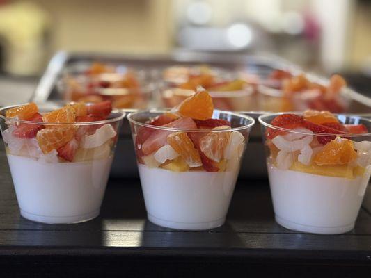 Fruit salad for desert fruit season