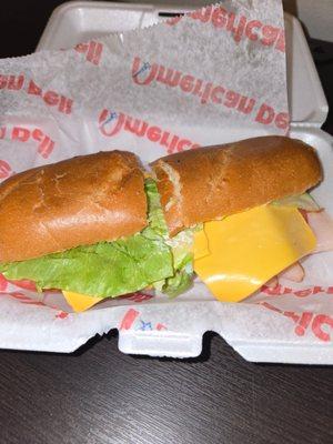 Turkey and Cheese Sub
