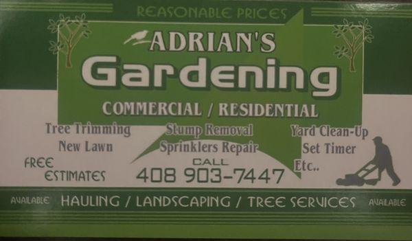 Adrian’s Gardening