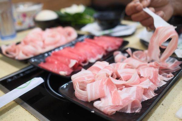 4 oz. Rib Eye Beef and 4 oz. Pork Belly