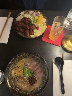 Wagyu ramen, chicken don
