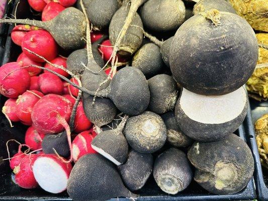 Red Radishes and Black radishes
