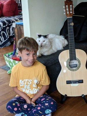 I.R. Guitar Lessons are great and we are all in love with the guitar now! Thank you!