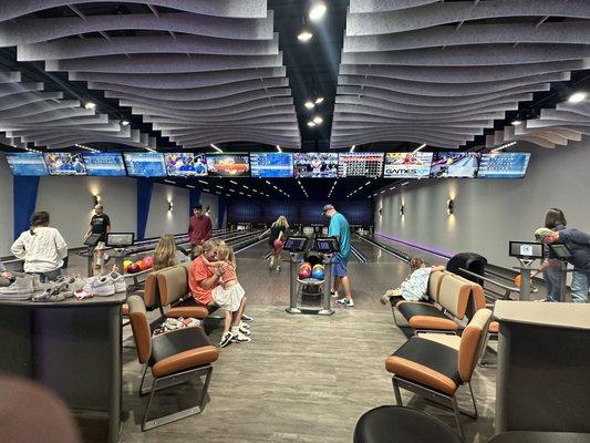 Half of the bowling lanes they offer!