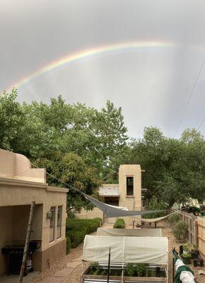 A beautiful rainbow over Santuario Grande