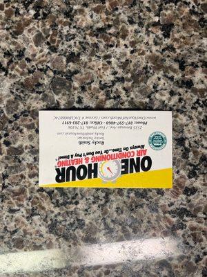 One Hour Air Conditioning & Heating