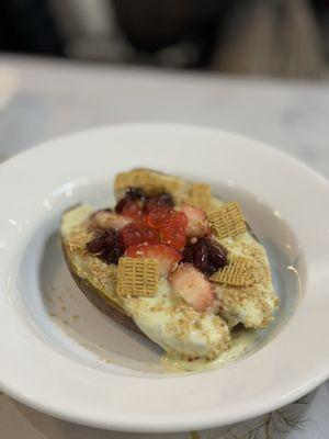 Matcha mochi strawberry