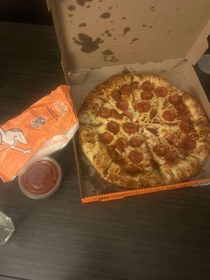 Pizza and crazy bread