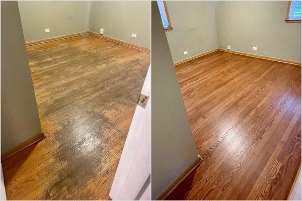 Before (left) and After with ADR Flooring (right) So so good