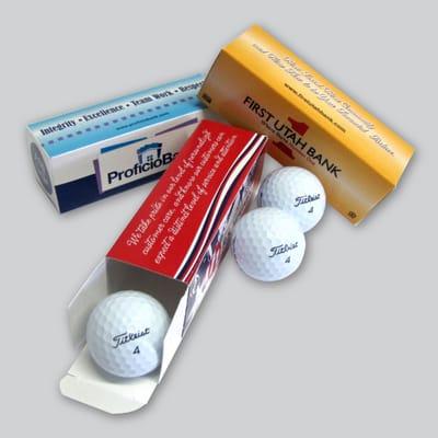 Golf Ball Sleeves customized with your logo and graphics.