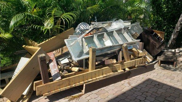 Got a pile of junk you want gone give us a call.