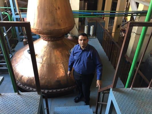 Visiting Amrut single malt distillery.