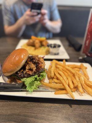 Big whiskey bbq burger