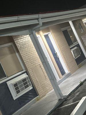 this is a view from the parking lot.