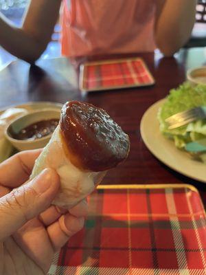 Fresh roll with pork and shrimps