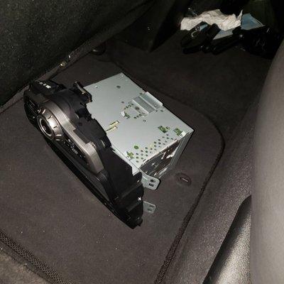 Stock stereo just thrown on ground