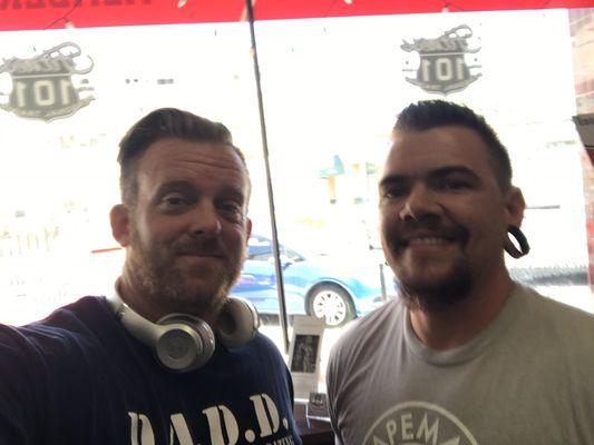 Eric is in the Grey shirt.