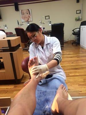 Getting a pedicure is not just for women.