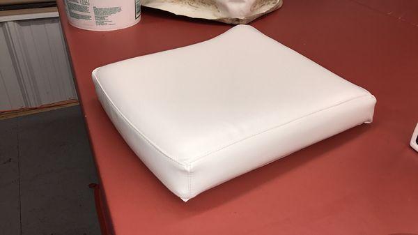 Bayliner bench seat reupholstered