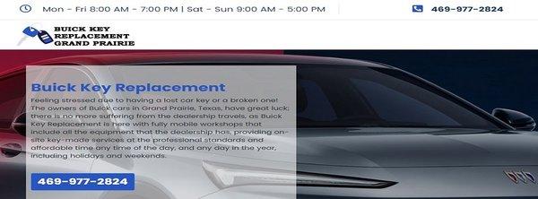 Buick Key Replacement Grand Prairie