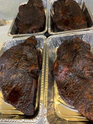 Yummy brisket, smoked for 16 hours with some good ole hickory wood!!!!!!